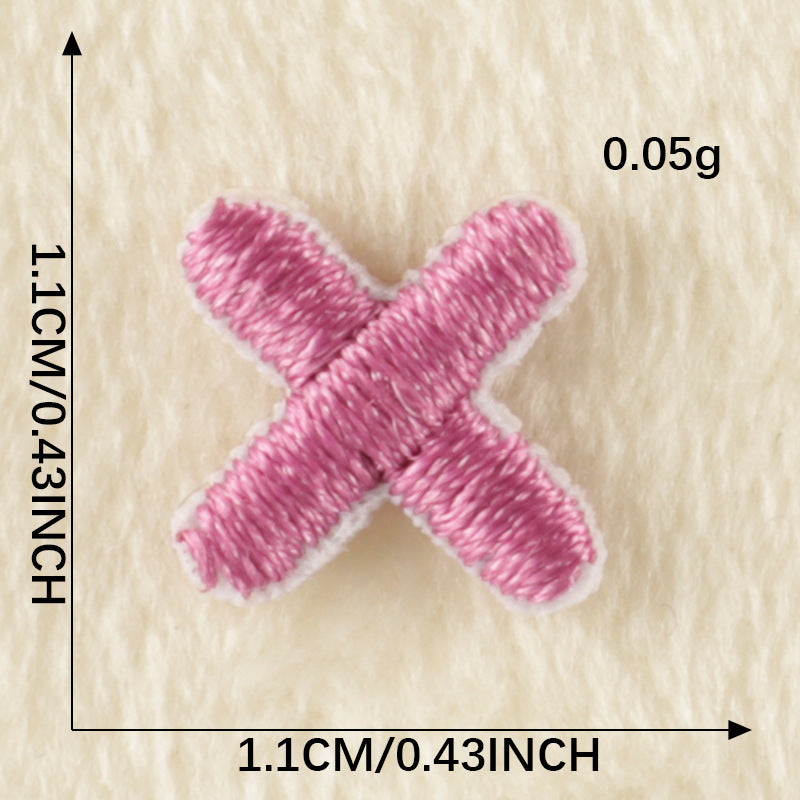 26Pcs Mini Fabric Letters Iron on/ Sew on Patches for DIY Clothing Fabric