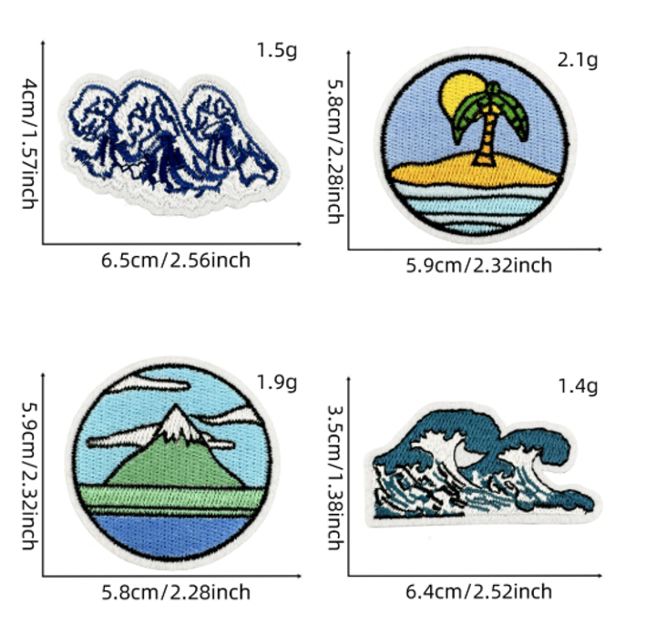 20 PCS Outdoor Round Camper Patch - Outdoor Good Vibes Hook and Loop