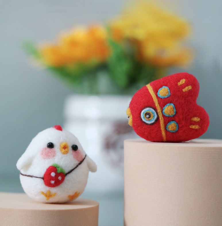 Wool Felt Animal Penguin Bird DIY Craft Set for Decoration Art Craft