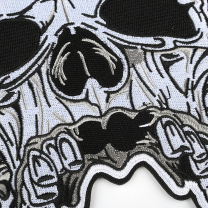 11 Pcs Skull Embroidered Sew On Iron On Patch Badge Fabric Clothes Vest Transfer