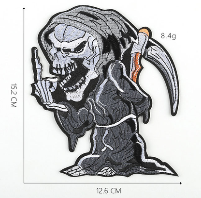 11 Pcs Skull Embroidered Sew On Iron On Patch Badge Fabric Clothes Vest Transfer