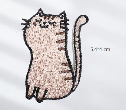 15pc Cute cats Iron, On Patches Embroidered Applique Badge Sew On Patch