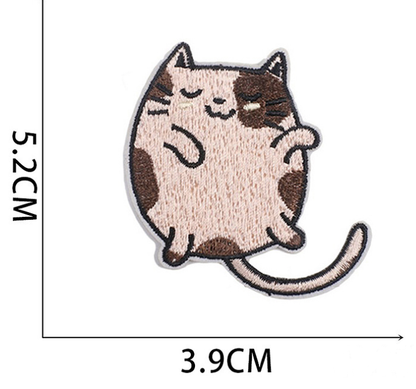 15pc Cute cats Iron, On Patches Embroidered Applique Badge Sew On Patch