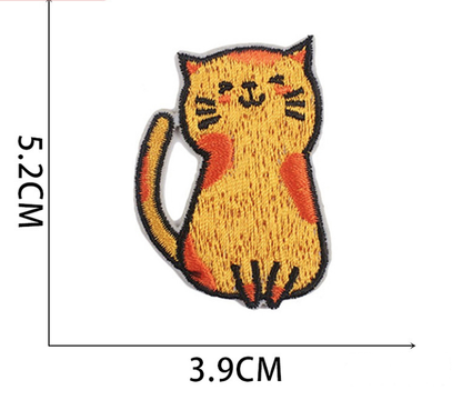 15pc Cute cats Iron, On Patches Embroidered Applique Badge Sew On Patch