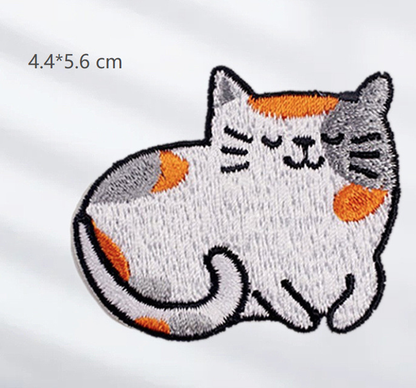 15pc Cute cats Iron, On Patches Embroidered Applique Badge Sew On Patch