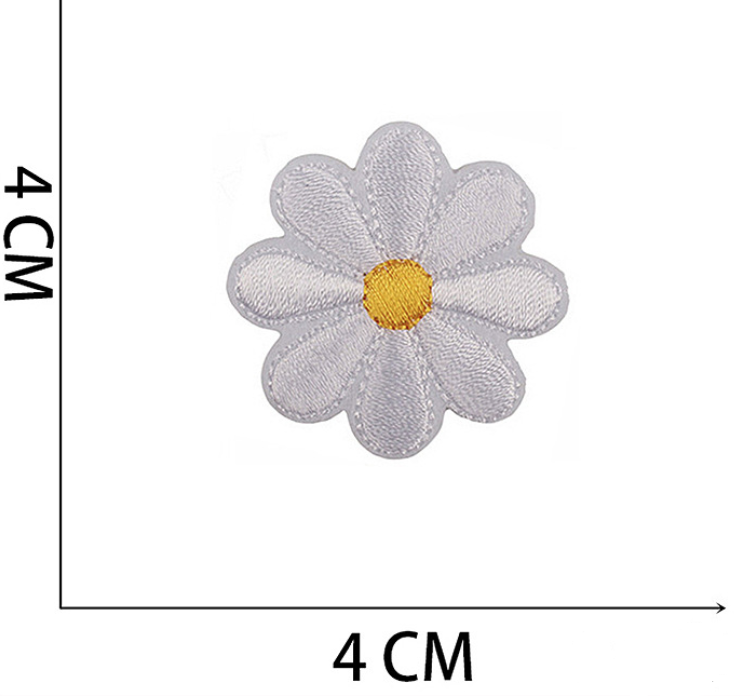 36pcs Bee Flower Set Iron, On Patches Embroidered Applique Badge Sew On Patch