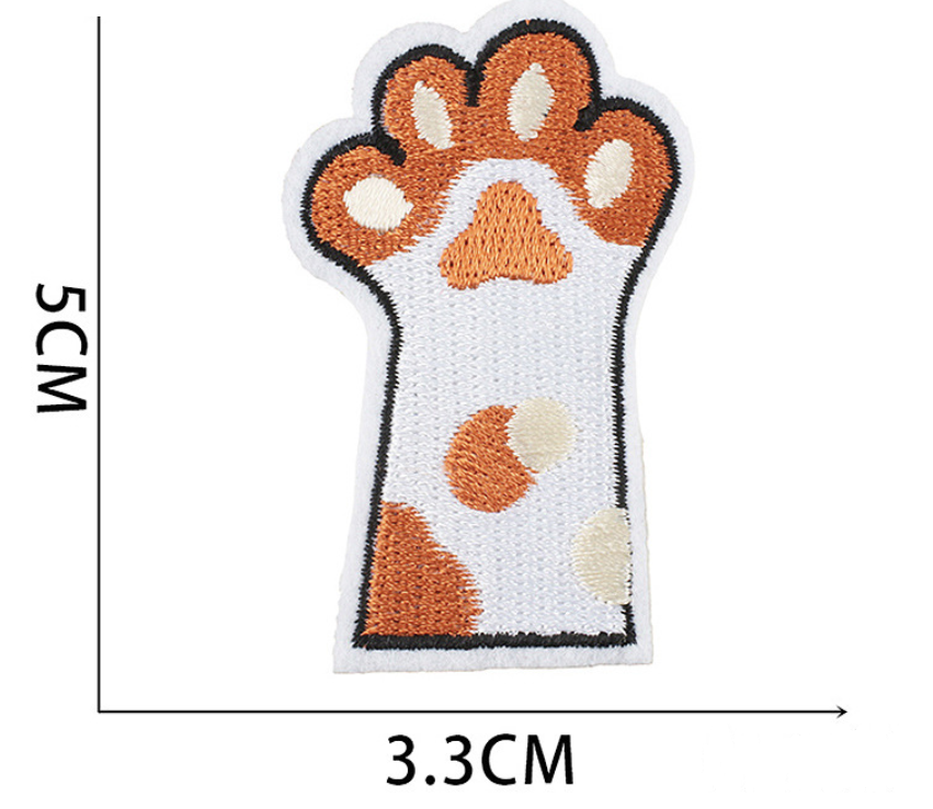 23pc Dog Paw Set Iron, On Patches Embroidered Applique Badge Sew On Patch