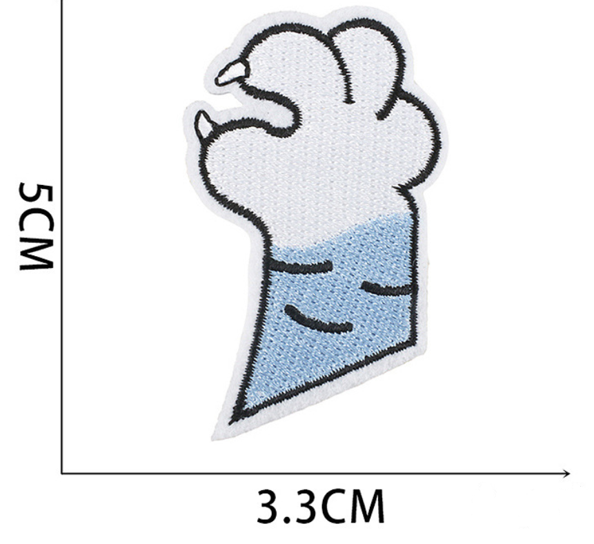 23pc Dog Paw Set Iron, On Patches Embroidered Applique Badge Sew On Patch