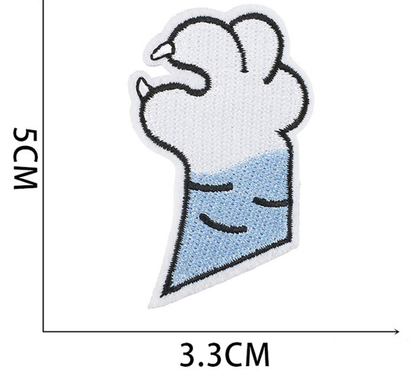 23pc Dog Paw Set Iron, On Patches Embroidered Applique Badge Sew On Patch