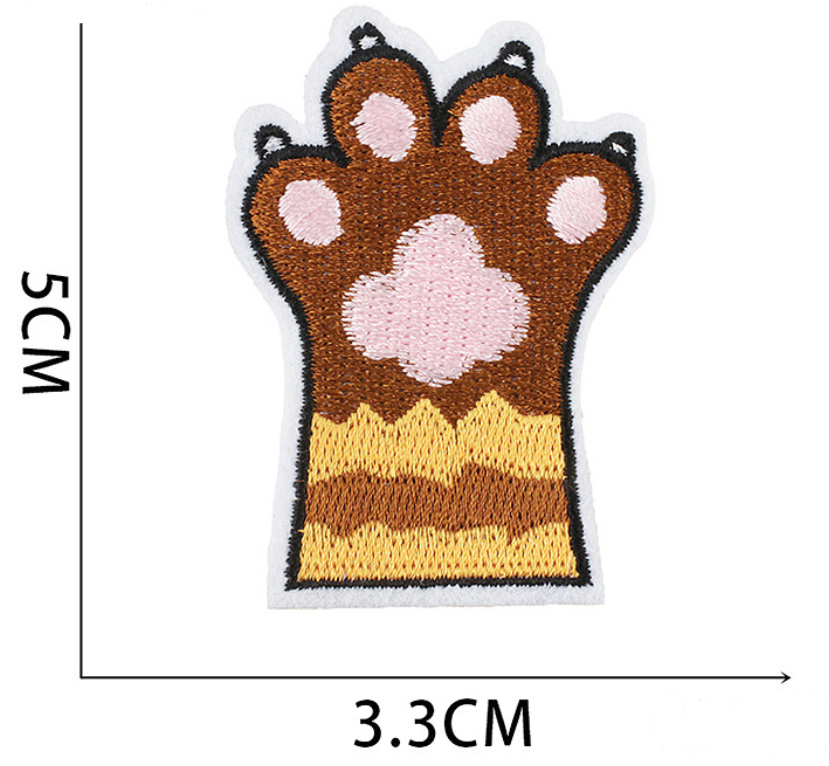 23pc Dog Paw Set Iron, On Patches Embroidered Applique Badge Sew On Patch