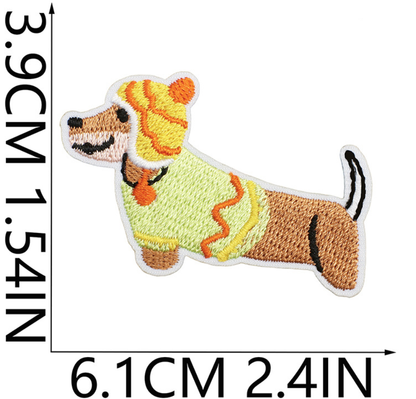 25pcs Dog Set Iron On Patches Embroidered Applique Badge Sew On Patch