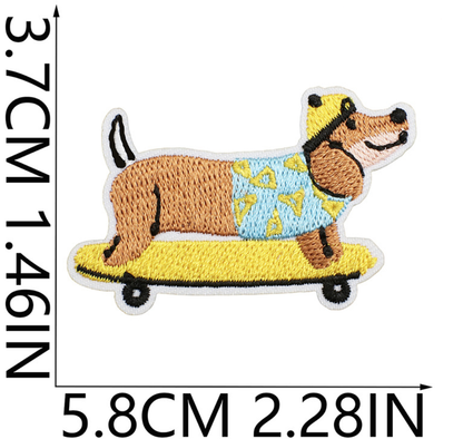 25pcs Dog Set Iron On Patches Embroidered Applique Badge Sew On Patch