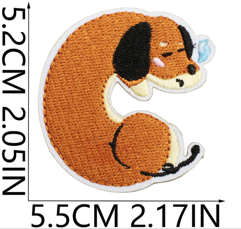 25pcs Dog Set Iron On Patches Embroidered Applique Badge Sew On Patch