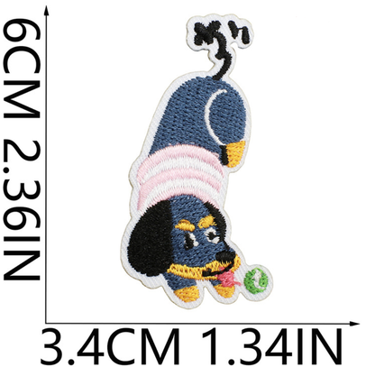 25pcs Dog Set Iron On Patches Embroidered Applique Badge Sew On Patch