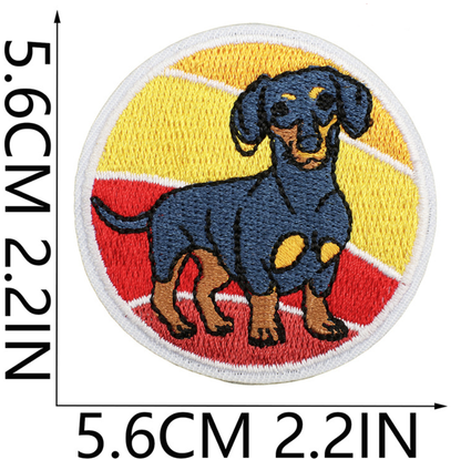 25pcs Dog Set Iron On Patches Embroidered Applique Badge Sew On Patch