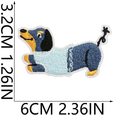 25pcs Dog Set Iron On Patches Embroidered Applique Badge Sew On Patch