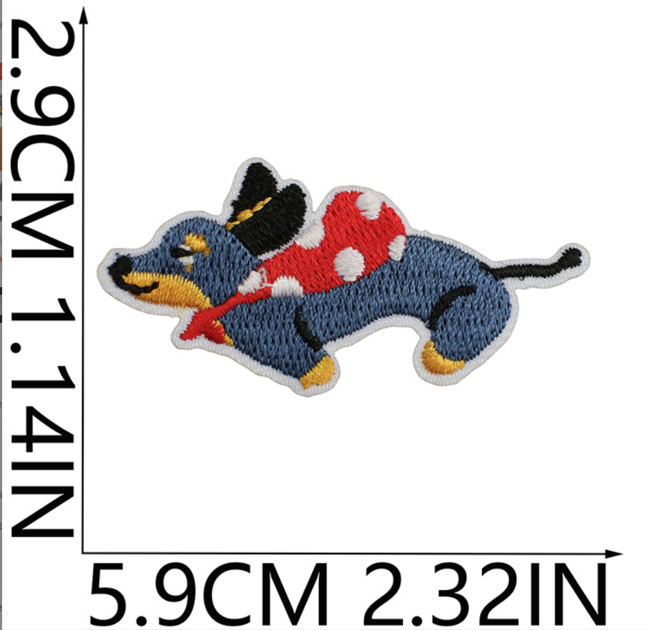 25pcs Dog Set Iron On Patches Embroidered Applique Badge Sew On Patch