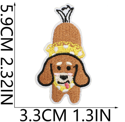 25pcs Dog Set Iron On Patches Embroidered Applique Badge Sew On Patch