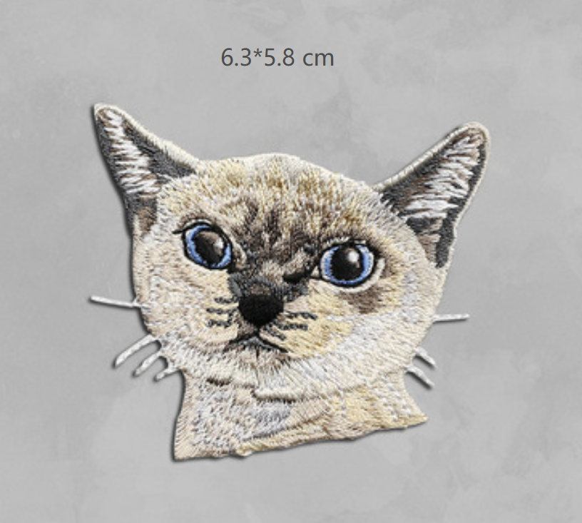 Cat Plush Iron On Patches Embroidered Sew On Applique Badge Sew On Pat