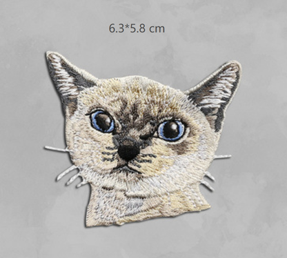 Cat Plush Iron On Patches Embroidered Sew On Applique Badge Sew On Pat