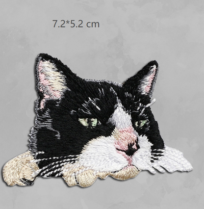 Cat Plush Iron On Patches Embroidered Sew On Applique Badge Sew On Pat