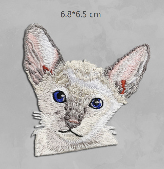 Cat Plush Iron On Patches Embroidered Sew On Applique Badge Sew On Pat