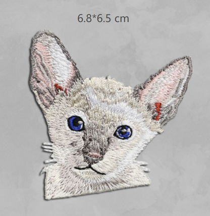 Cat Plush Iron On Patches Embroidered Sew On Applique Badge Sew On Pat