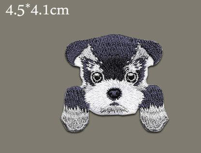 Dog Plush Iron On Patches Embroidered Sew On Applique Badge Sew On Pat