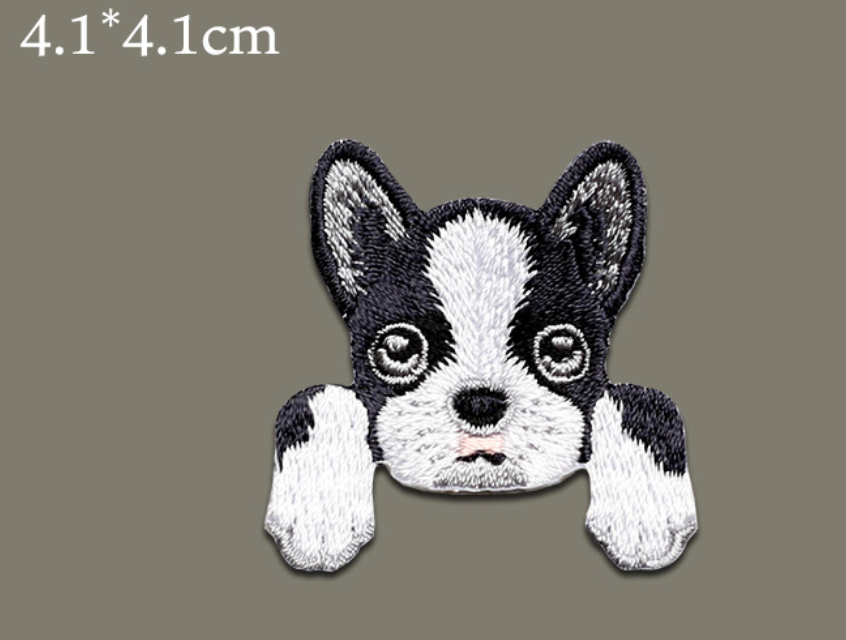 Dog Plush Iron On Patches Embroidered Sew On Applique Badge Sew On Pat