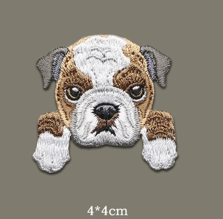 Dog Plush Iron On Patches Embroidered Sew On Applique Badge Sew On Pat