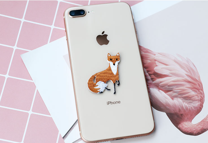 Fox Plush Iron On Patches Embroidered Sew On Applique Badge Sew On Pat