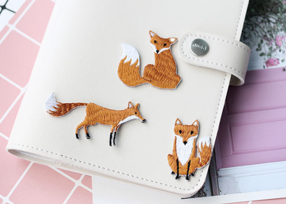 Fox Plush Iron On Patches Embroidered Sew On Applique Badge Sew On Pat