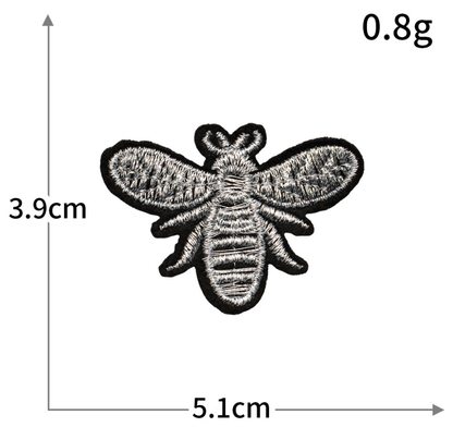 18pc Gold Crown Bee Iron On Patches Embroidered Applique Badge Sew On Patch