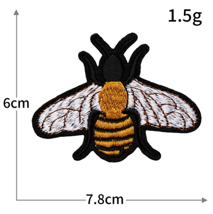 18pc Gold Crown Bee Iron On Patches Embroidered Applique Badge Sew On Patch