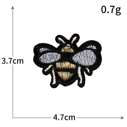 18pc Gold Crown Bee Iron On Patches Embroidered Applique Badge Sew On Patch