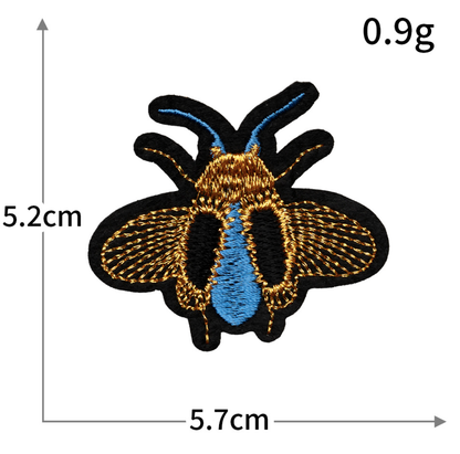 18pc Gold Crown Bee Iron On Patches Embroidered Applique Badge Sew On Patch