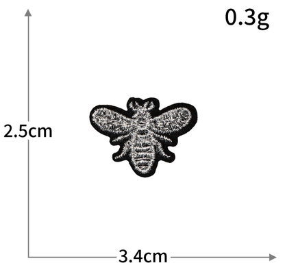 18pc Gold Crown Bee Iron On Patches Embroidered Applique Badge Sew On Patch