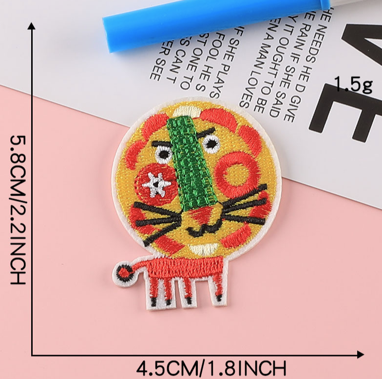 6 Pcs Sew On Patches Animal Applique Patches Iron On Patch/Sew On Patch Badge UK