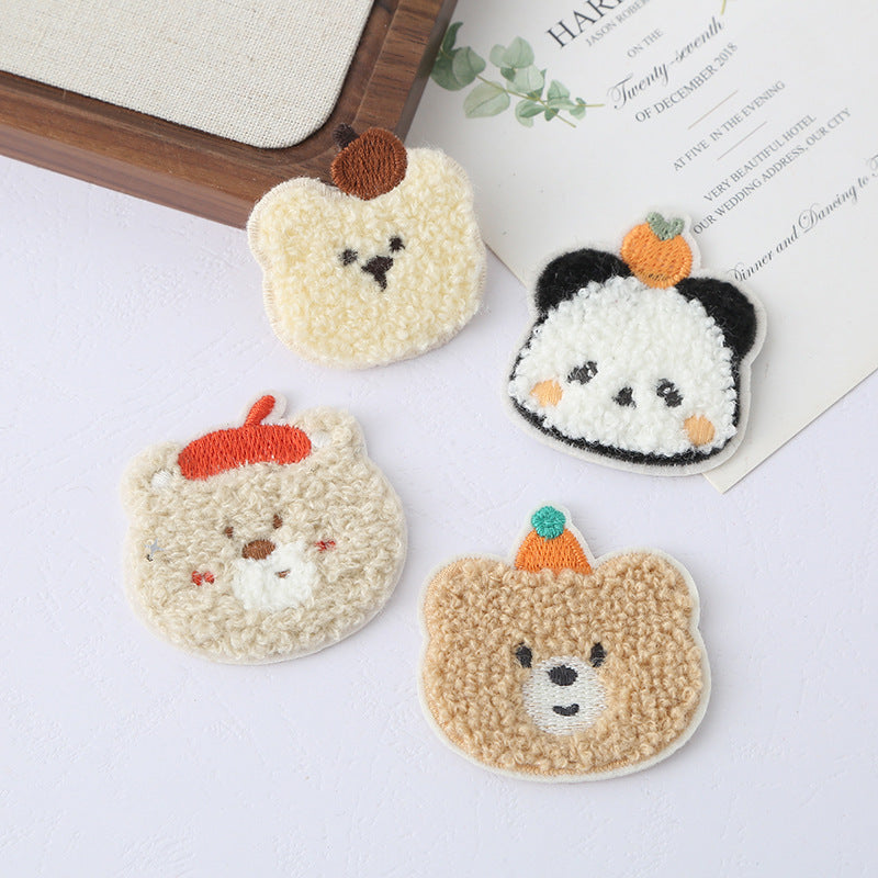 Bear Patches Sew on Embroidered Applique Badge Sew On Patch