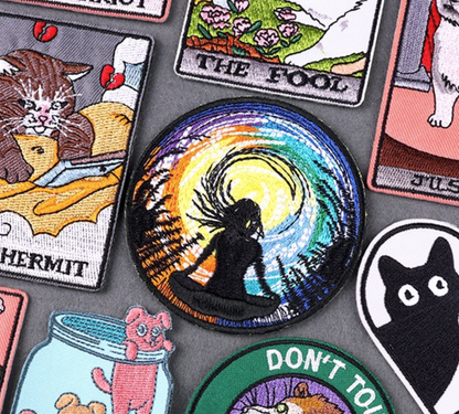 Meditation Embroidered Iron Sew On Patch T Shirt Bag Badge