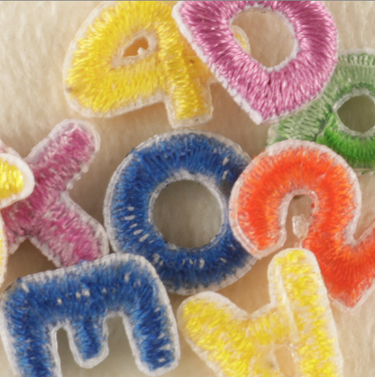 26Pcs Mini Fabric Letters Iron on/ Sew on Patches for DIY Clothing Fabric