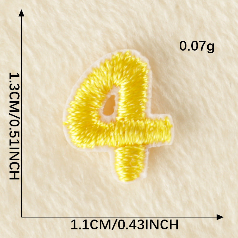 26Pcs Mini Fabric Letters Iron on/ Sew on Patches for DIY Clothing Fabric