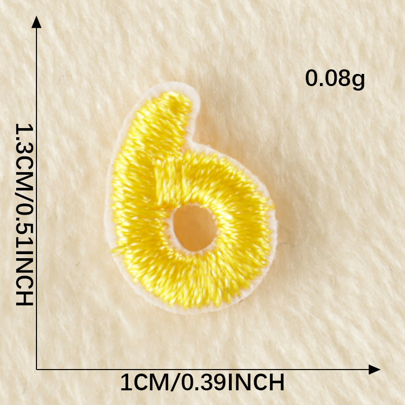 26Pcs Mini Fabric Letters Iron on/ Sew on Patches for DIY Clothing Fabric