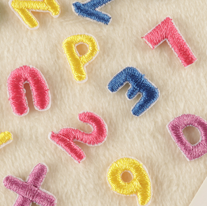 26Pcs Mini Fabric Letters Iron on/ Sew on Patches for DIY Clothing Fabric