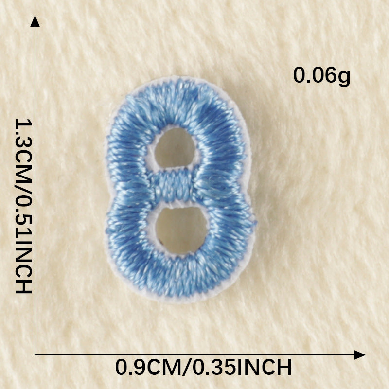 26Pcs Mini Fabric Letters Iron on/ Sew on Patches for DIY Clothing Fabric