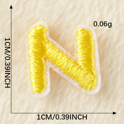 26Pcs Mini Fabric Letters Iron on/ Sew on Patches for DIY Clothing Fabric