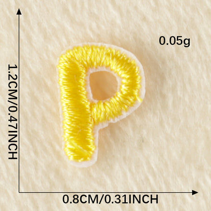 26Pcs Mini Fabric Letters Iron on/ Sew on Patches for DIY Clothing Fabric