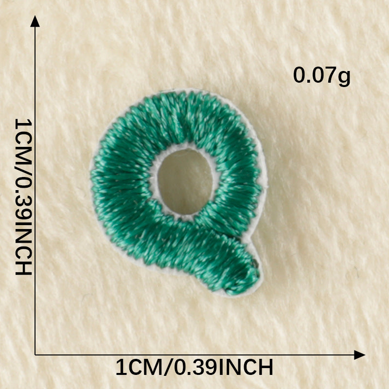 26Pcs Mini Fabric Letters Iron on/ Sew on Patches for DIY Clothing Fabric