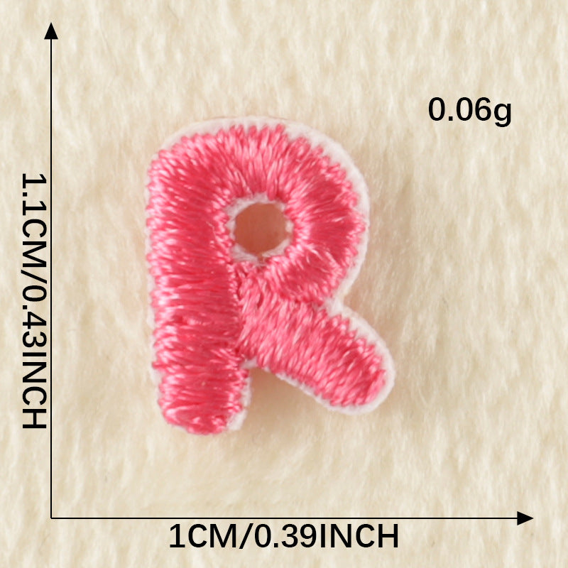 26Pcs Mini Fabric Letters Iron on/ Sew on Patches for DIY Clothing Fabric