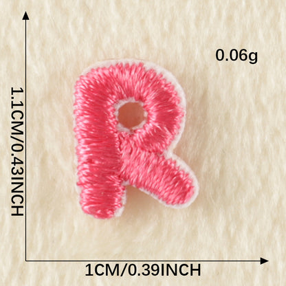 26Pcs Mini Fabric Letters Iron on/ Sew on Patches for DIY Clothing Fabric